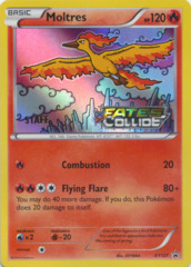 Moltres XY127 Sheen Holo STAFF Promo - Fates Collide Prerelease